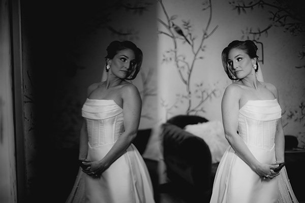 Editorial bridal portrait